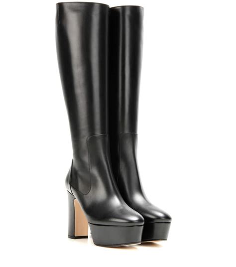 gucci tall platform boots